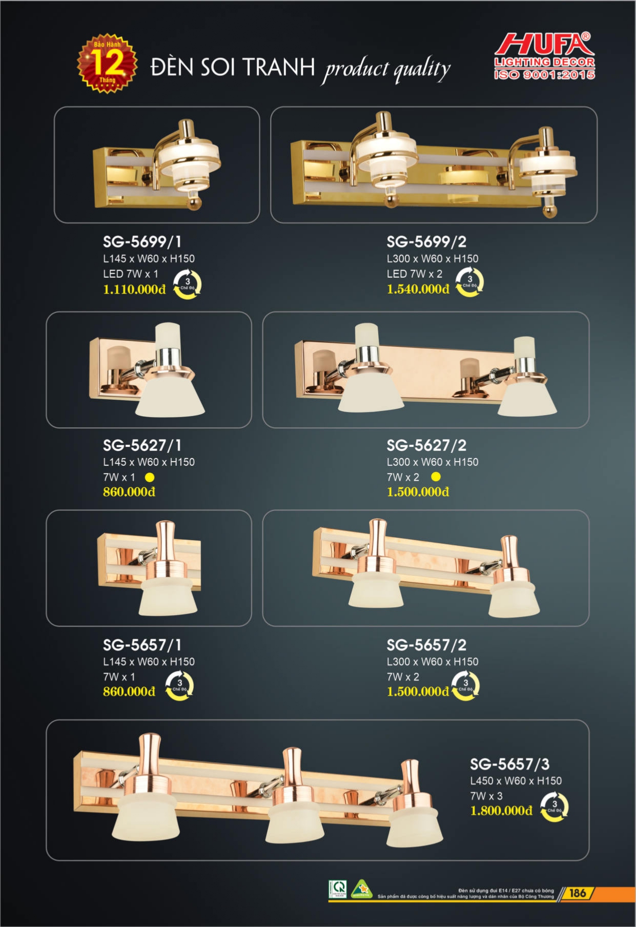 Bảng giá đèn LED HUFA 2026